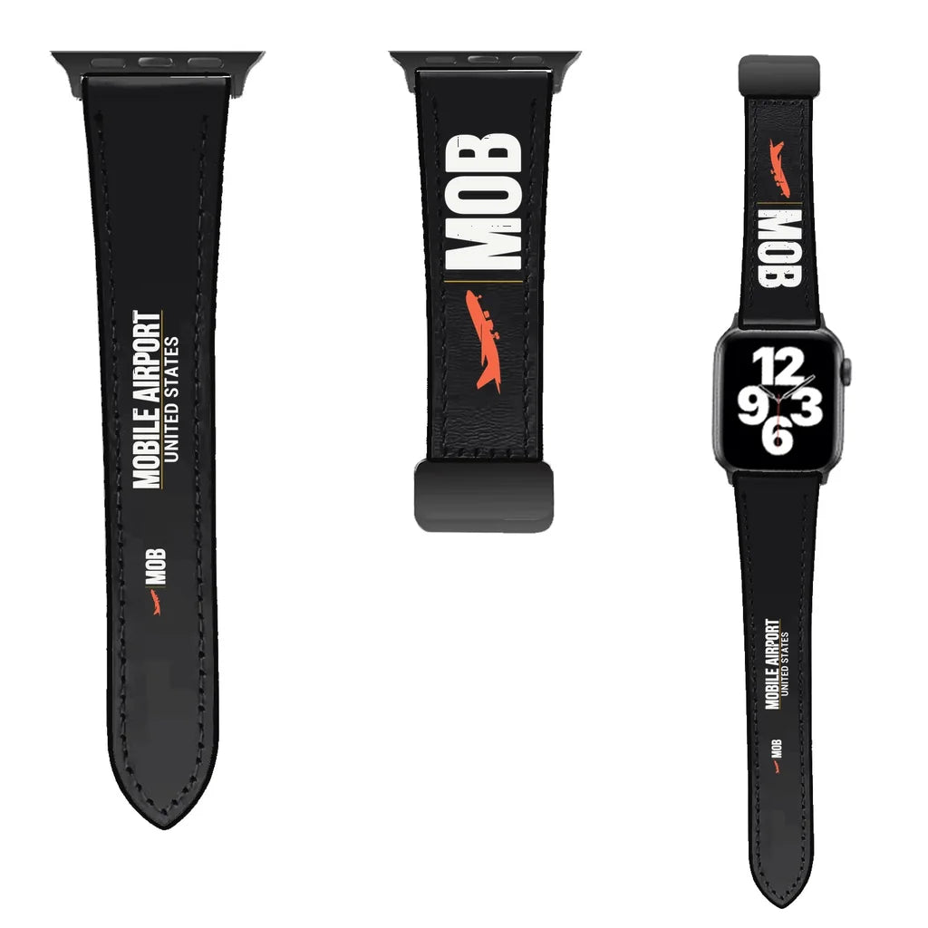 WBV6 | Mobile Regional Airport MOB | Leather - Black