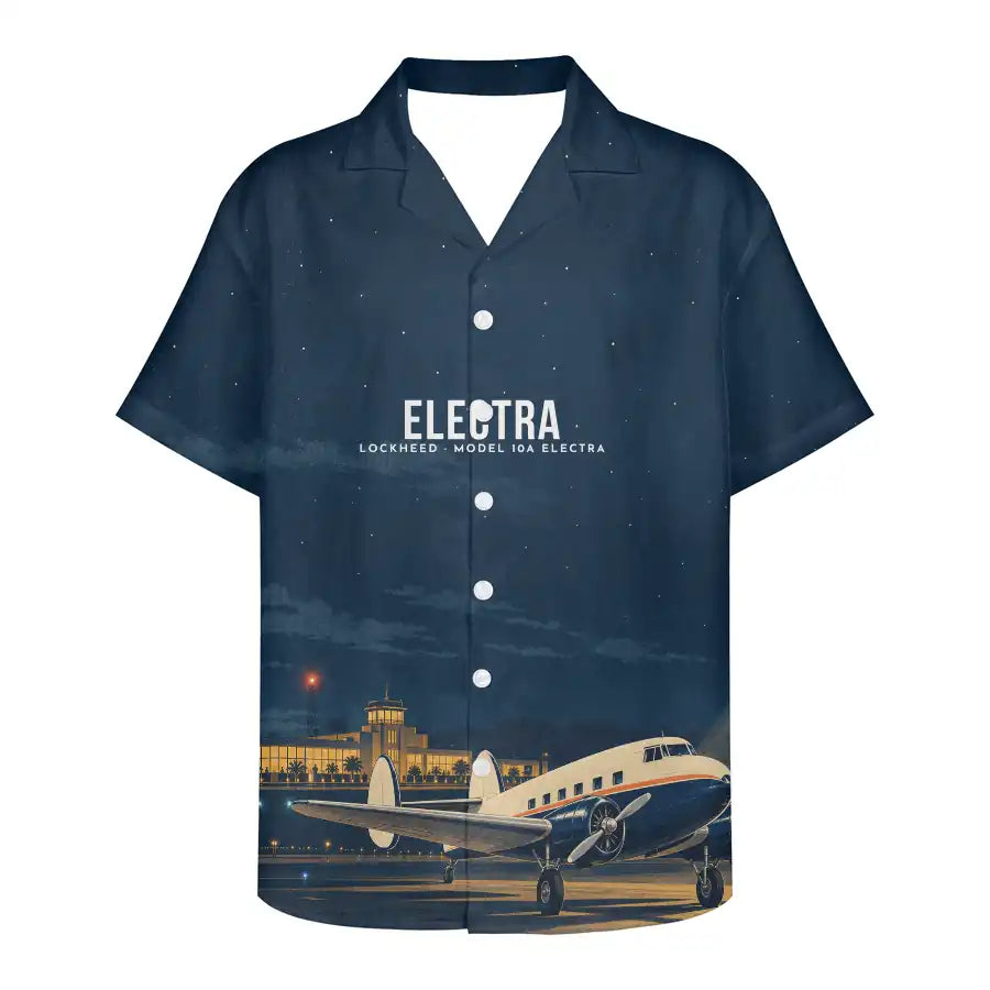 Model 10A Electra 3D All-Over Print Clothing - Hawaiian Shirt - 3D