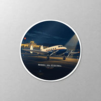 Thumbnail for Model 10A Electra - 3D + Name - Circle Sticker - Close-up