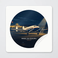 Thumbnail for Model 10A Electra - 3D + Name - Circle Sticker - Peel
