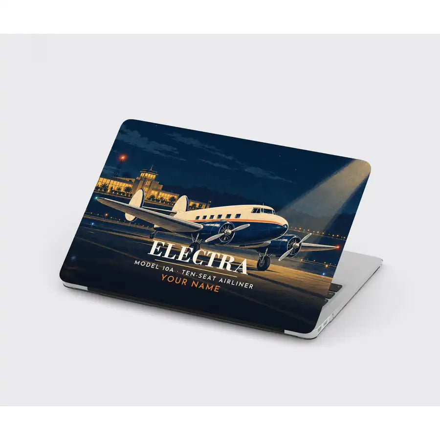 Model 10A Electra - 3D + Name - MacBook Case - Full Print
