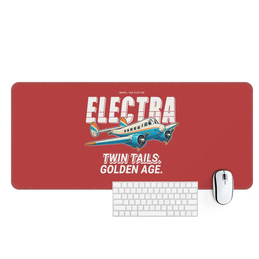 Model 10A Electra - Cartoon - Desk Mat - Red