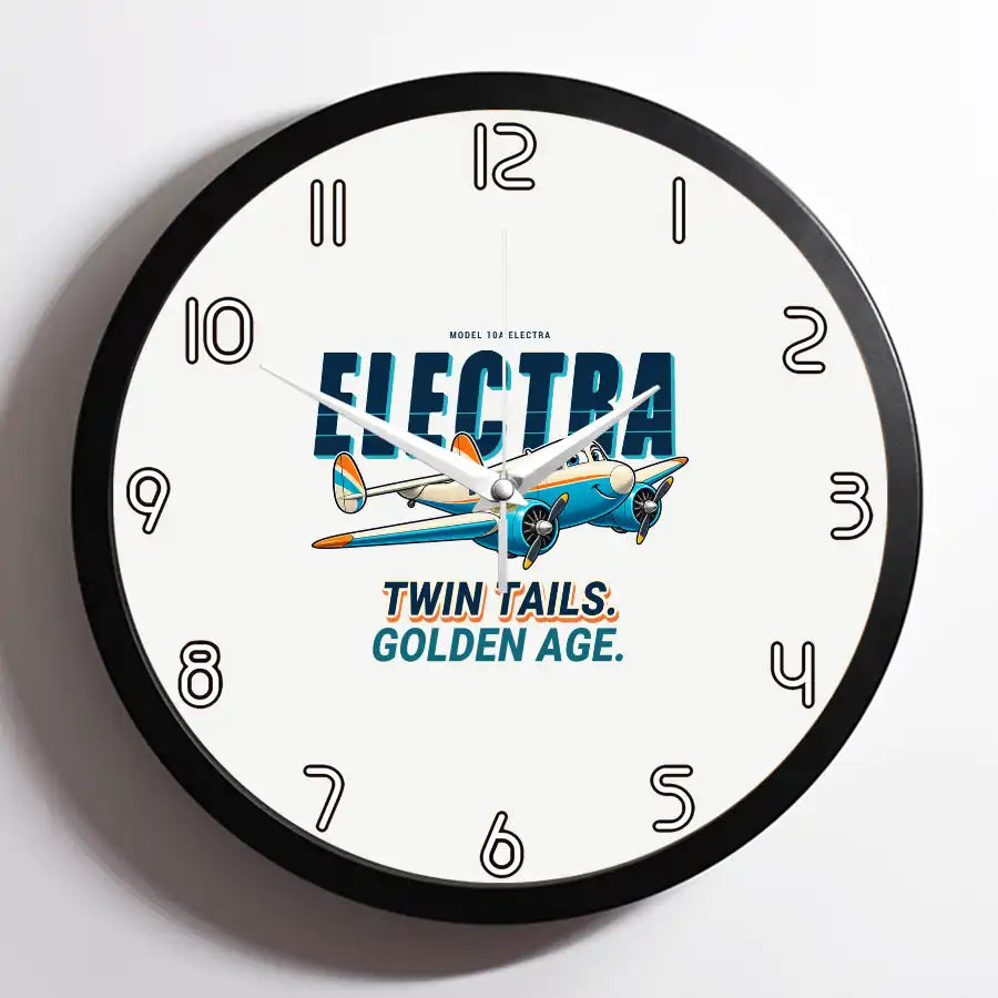 Model 10A Electra - Cartoon - Framed - White