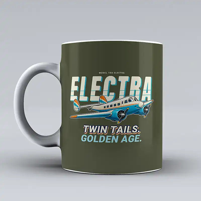 Model 10A Electra - Cartoon - Mug - Green Army