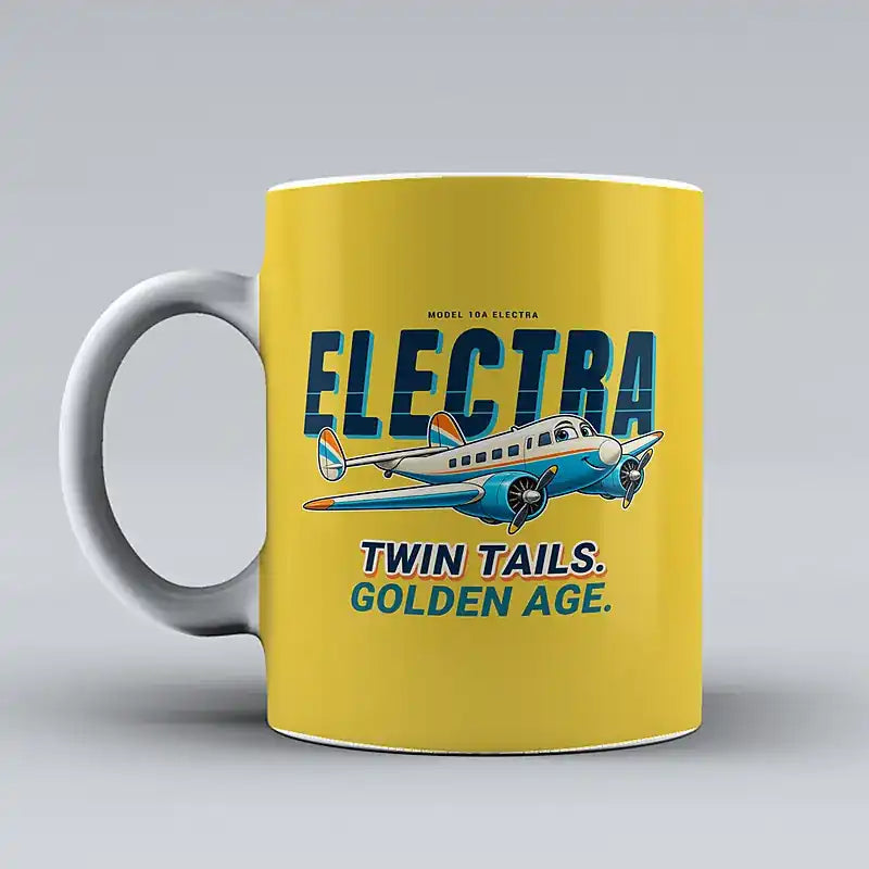 Model 10A Electra - Cartoon - Mug - Yellow