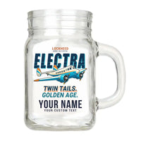 Thumbnail for Model 10A Electra - Cartoon + Name - Cocktail Glass (Mason Jar)