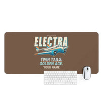 Thumbnail for Model 10A Electra - Cartoon + Name - Desk Mat - Brown