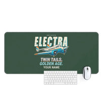 Thumbnail for Model 10A Electra - Cartoon + Name - Desk Mat - Dark Green