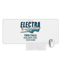 Thumbnail for Model 10A Electra - Cartoon + Name - Desk Mat - White