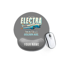 Thumbnail for Model 10A Electra - Cartoon + Name - Ergonomic Mouse Pad - Gray