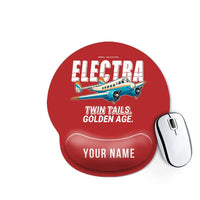 Thumbnail for Model 10A Electra - Cartoon + Name - Ergonomic Mouse Pad - Red