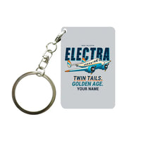 Thumbnail for Model 10A Electra - Cartoon + Name - Key Chain - Light Gray