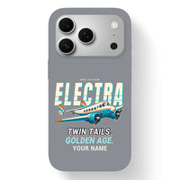 Thumbnail for Model 10A Electra - Cartoon + Name - MagSafe iPhone 17 Pro - Gray
