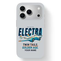 Thumbnail for Model 10A Electra - Cartoon + Name - MagSafe iPhone 17 Pro - Light Gray