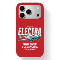 Thumbnail for Model 10A Electra - Cartoon + Name - MagSafe iPhone 17 Pro - Red