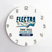 Thumbnail for Model 10A Electra - Cartoon + Name - No Frame - White