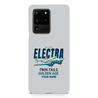 Thumbnail for Model 10A Electra - Cartoon + Name - Samsung Case - Light Gray