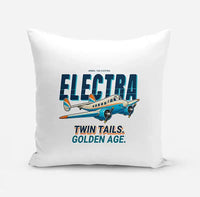 Thumbnail for Model 10A Electra - Cartoon - Pillow - White