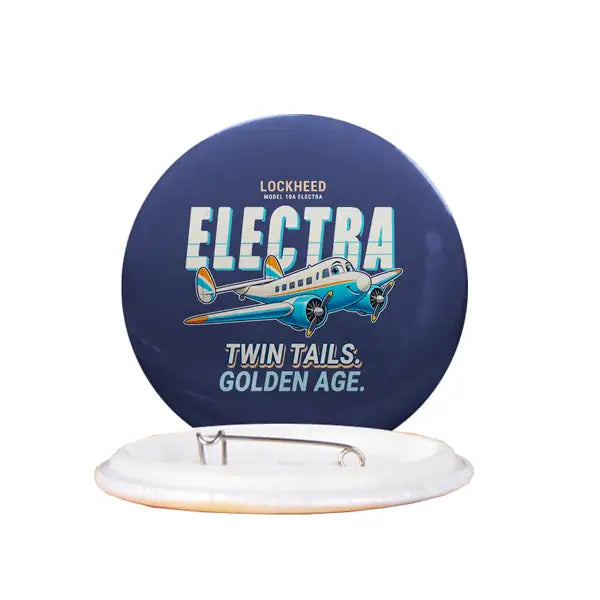 Model 10A Electra - Cartoon - Pin - Navy Blue
