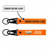 Thumbnail for Model 10A Electra Hawk-Shaped Key Chains - Orange - Cartoon - Remove Before Flight