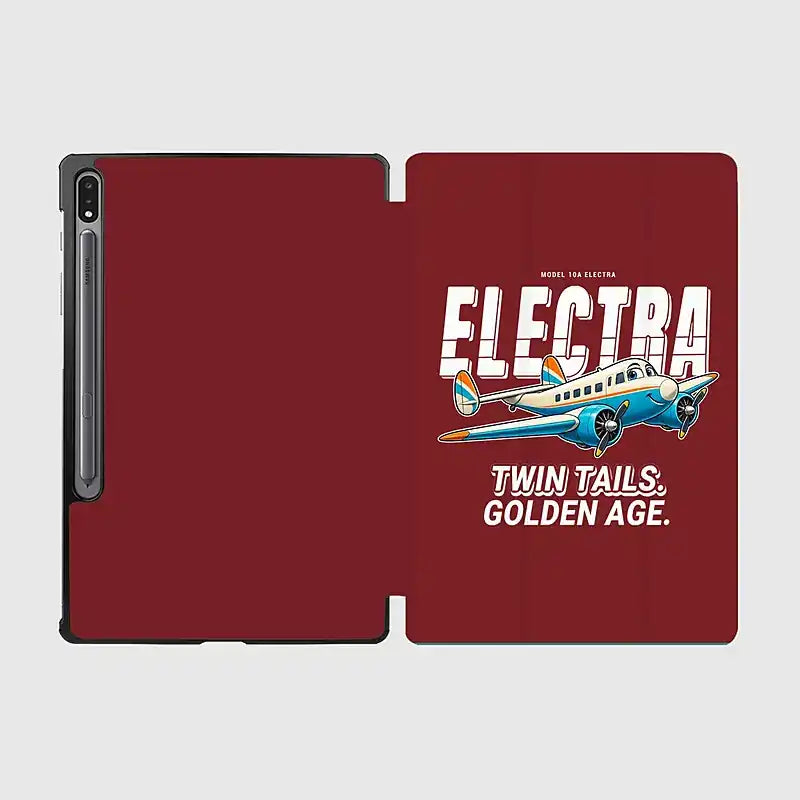 Model 10A Electra - Cartoon - Samsung Tablet - Dark Red