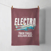 Thumbnail for Model 10A Electra - Cartoon - Towel - Dark Red