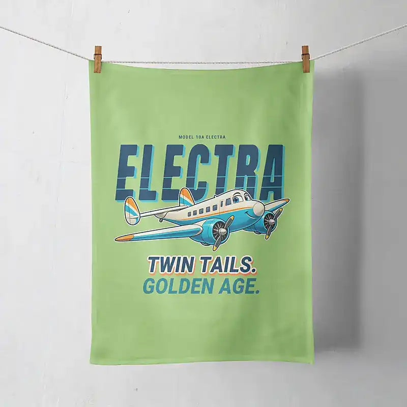 Model 10A Electra - Cartoon - Towel - Light Green