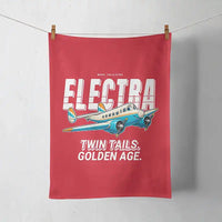 Thumbnail for Model 10A Electra - Cartoon - Towel - Red