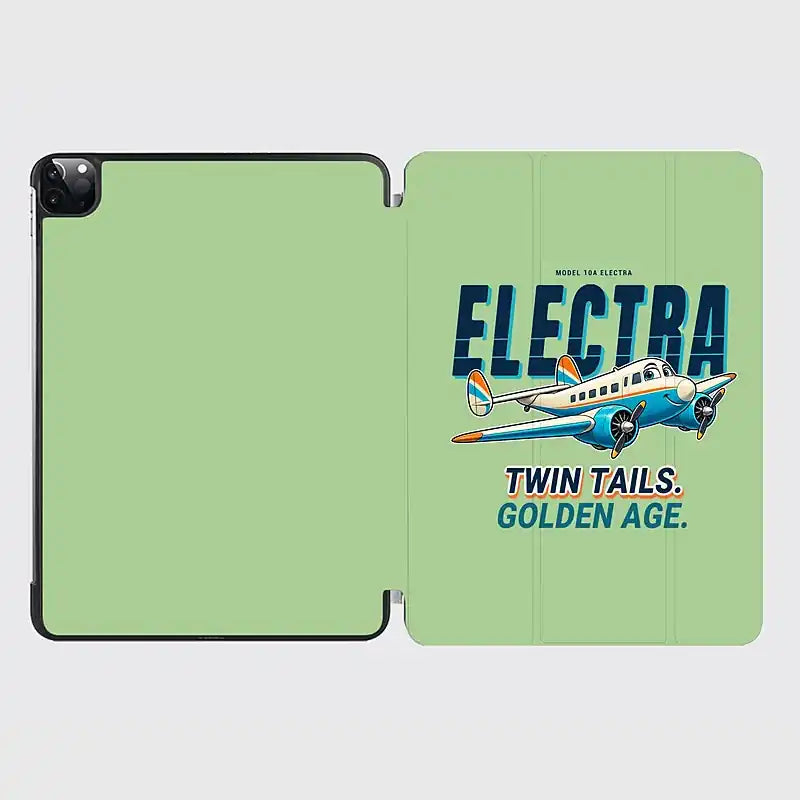 Model 10A Electra - Cartoon - iPad Case - Light Green