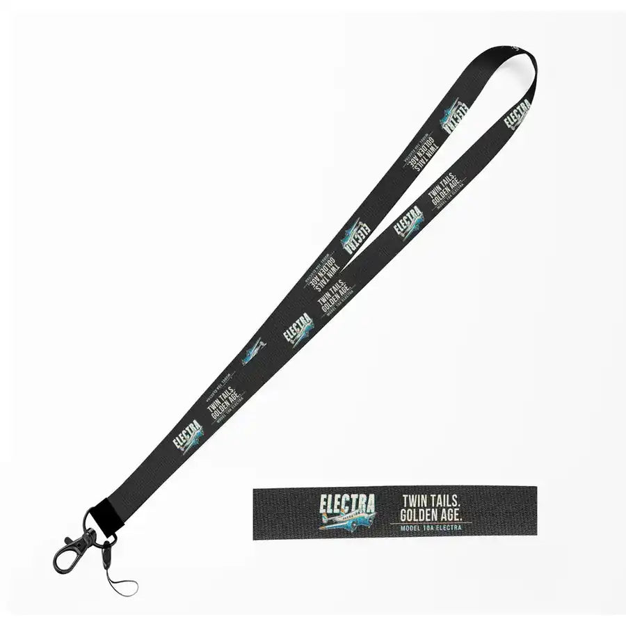 Model 10A Electra Lanyard & ID Holders lanyard - Cartoon - Black