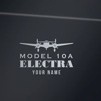 Thumbnail for Model 10A Electra - Heritage Die-Cut - Silver + Name - Die-Cut - Close-up