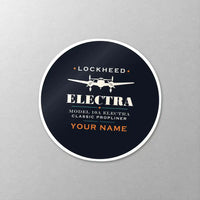 Thumbnail for Model 10A Electra - Heritage + Name - Circle Sticker - Close-up