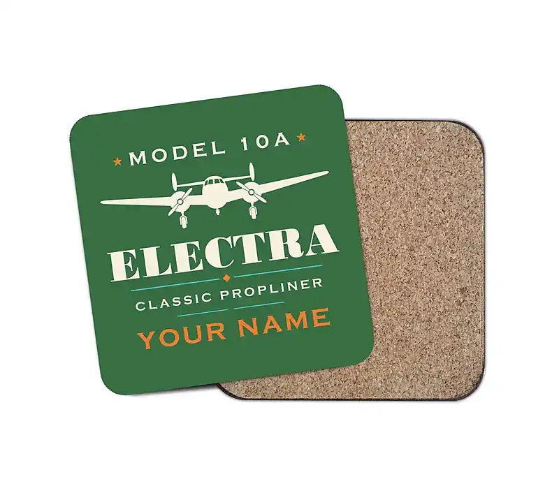 Model 10A Electra - Heritage + Name - Coaster - Green
