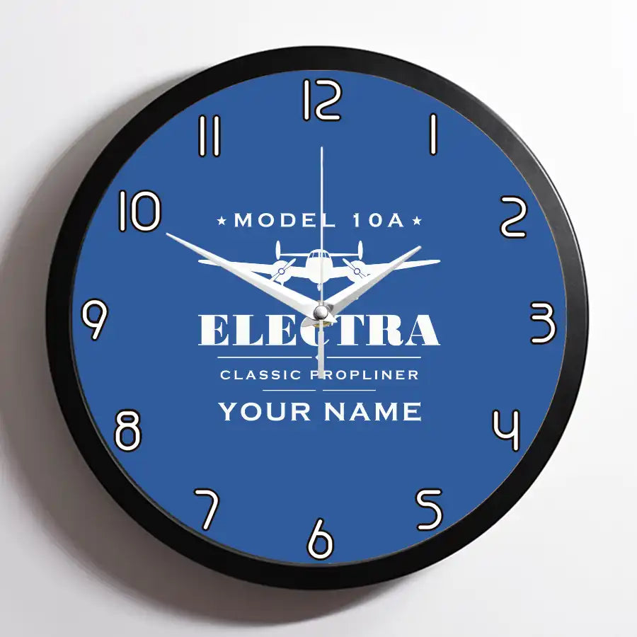 Model 10A Electra - Heritage + Name - Framed - Blue