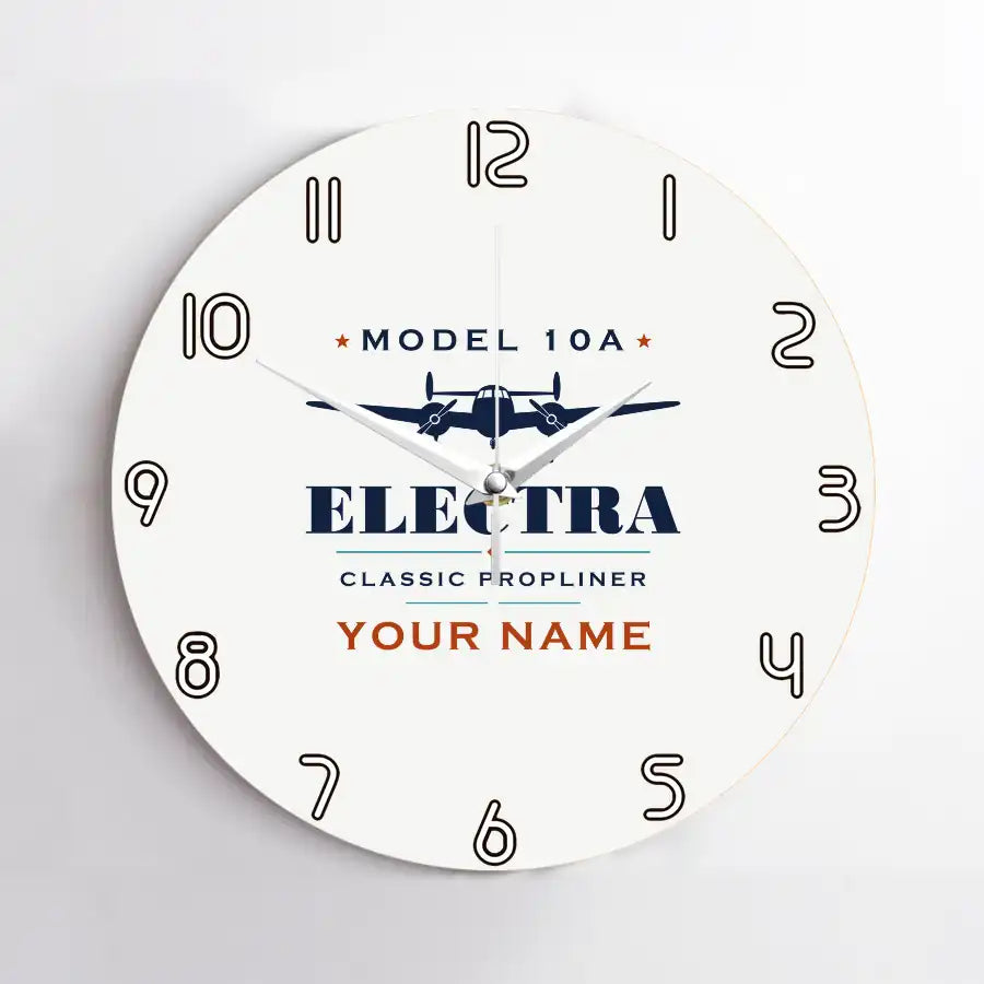 Model 10A Electra - Heritage + Name - No Frame - White