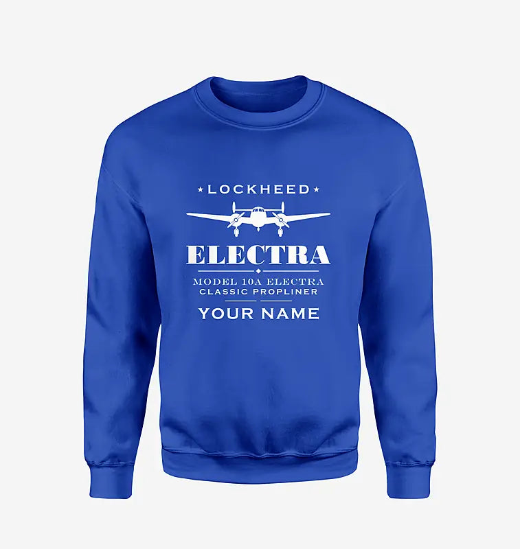 Model 10A Electra - Heritage + Name - Sweatshirt - Blue