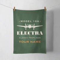 Thumbnail for Model 10A Electra - Heritage + Name - Towel - Dark Green