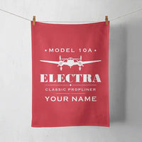 Thumbnail for Model 10A Electra - Heritage + Name - Towel - Red