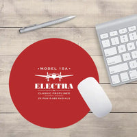 Thumbnail for Model 10A Electra - Heritage - Round Mouse Pad - Red