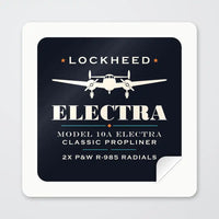 Thumbnail for Model 10A Electra - Heritage - Square Sticker - Peel