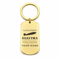 Thumbnail for Model 10A Electra - Key Chain - Heritage + Name - Gold