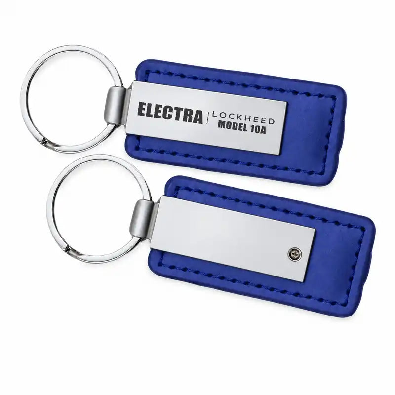 Model 10A Electra - Leather Key Chain - Faux Leather - Tag - Blue