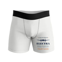 Thumbnail for Model 10A Electra - Men Boxers - Heritage + Name - White