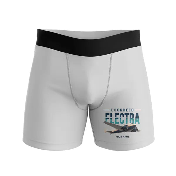 Model 10A Electra - Men Boxers - Original + Name - Light Gray