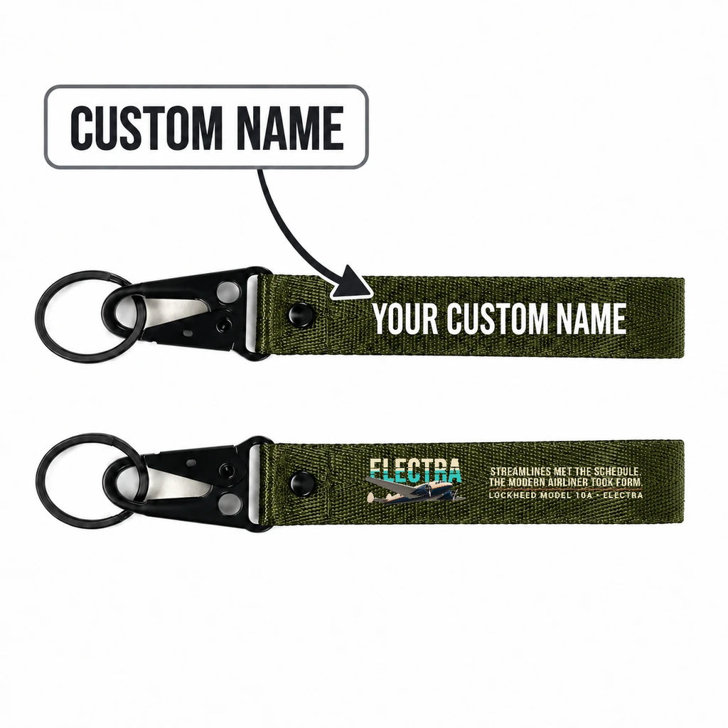 Model 10A Electra Hawk-Shaped Key Chains - Dark Green - Original - Personalized