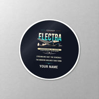 Thumbnail for Model 10A Electra - Original + Name - Circle Sticker - Close-up