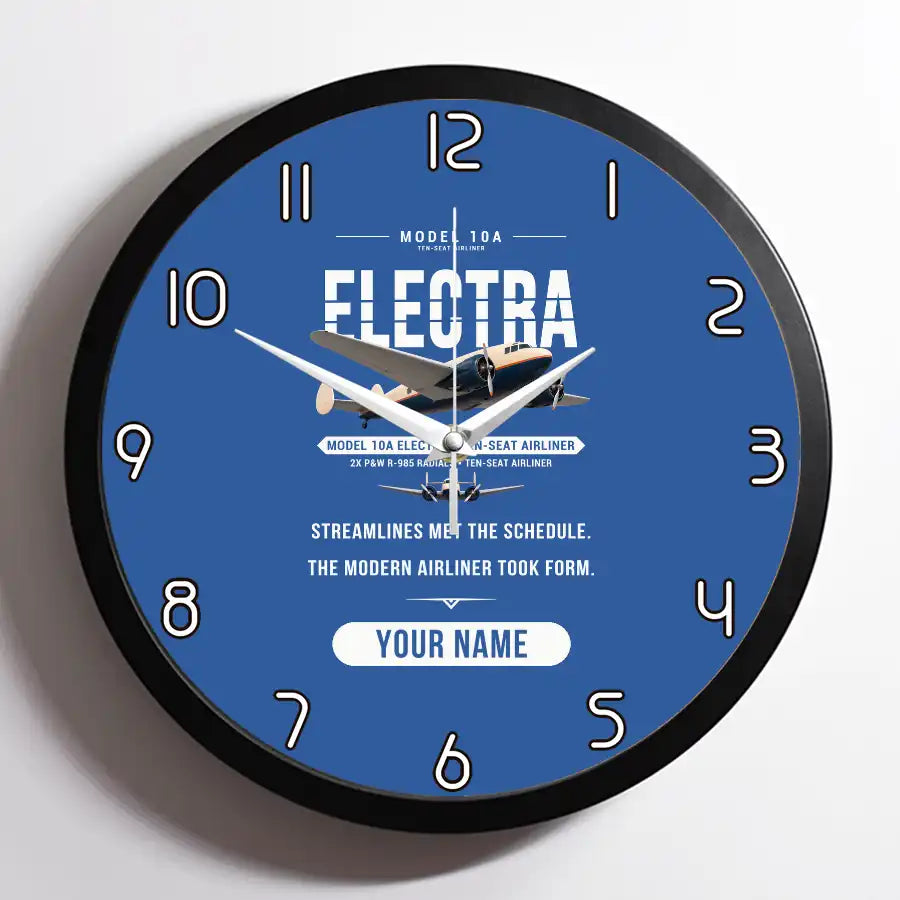 Model 10A Electra - Original + Name - Framed - Blue