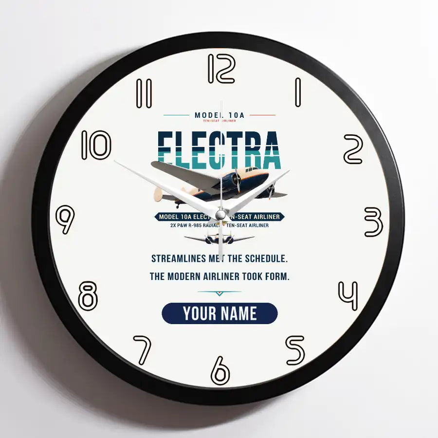 Model 10A Electra - Original + Name - Framed - White