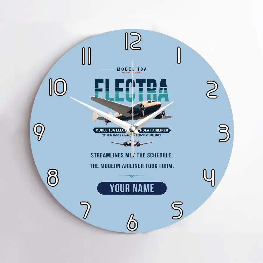 Model 10A Electra - Original + Name - No Frame - Light Blue
