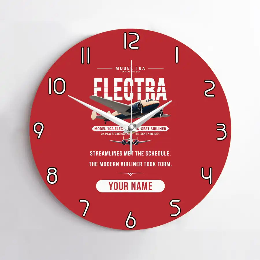 Model 10A Electra - Original + Name - No Frame - Red
